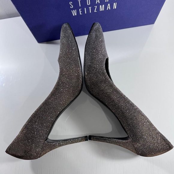 Stuart Weitzman Nocturne Metallic Pyrite Platforms